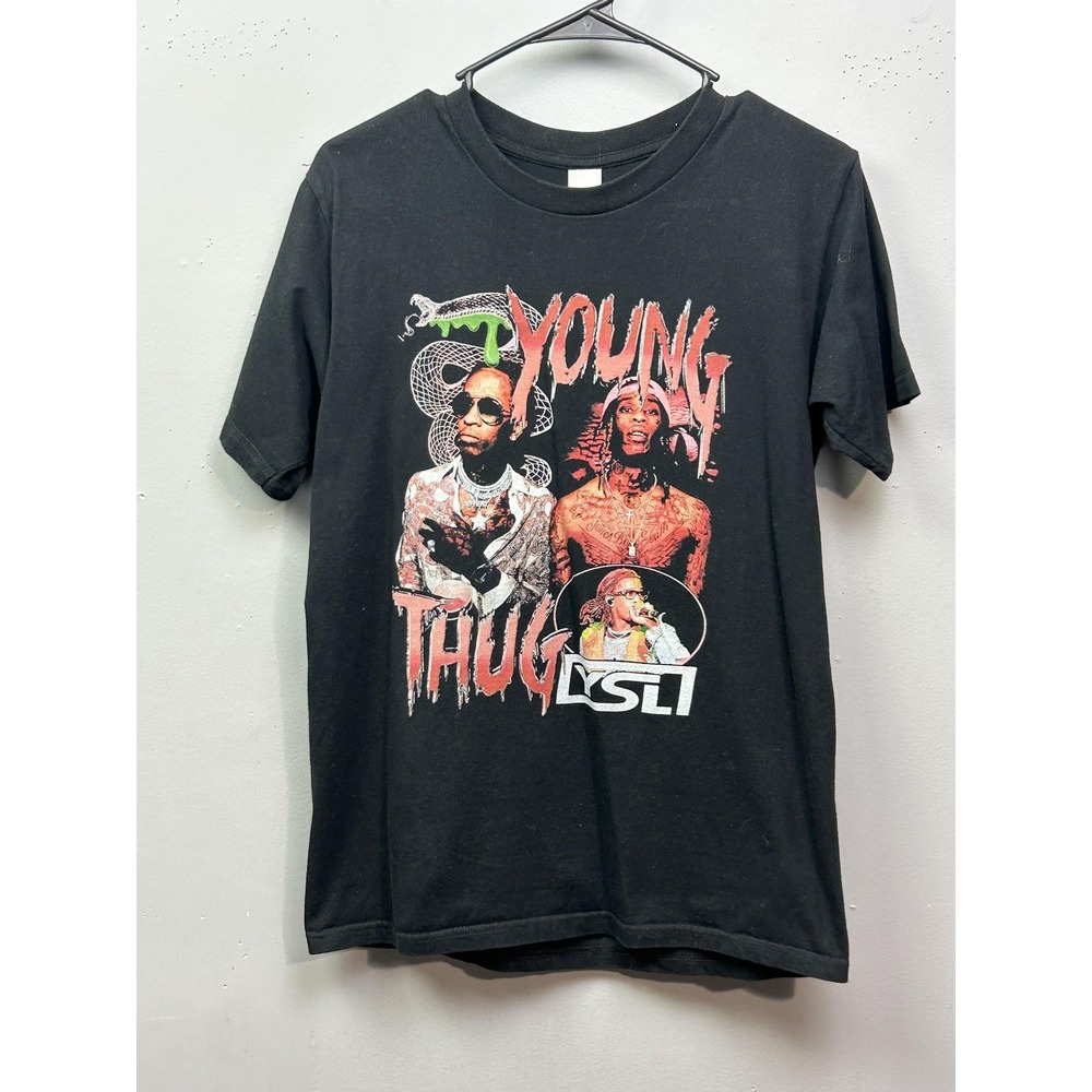 Young Thug Shirt Mens‎ Small Black Graphic Rap Hip Hop YSL Young Stoner Life Tee